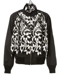 Sacai - Broderie Anglaise Floral Cotton Jacket - Lyst