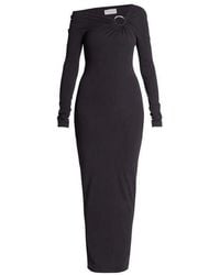 Alexandre Vauthier - Embellished Jersey Off-the-shoulder Dress - Lyst
