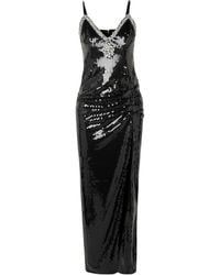 Alessandra Rich - Crystal-embellished Sequin Maxi Dress - Lyst