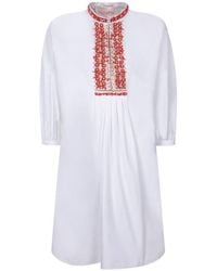 Valentino - Bead Embellished Crewneck Mini Dress - Lyst