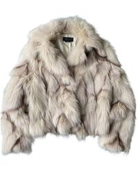 BCBGMAXAZRIA - Fox Coat - Lyst