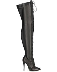 Gucci - Harriet Leather Over The Knee Boots - Lyst