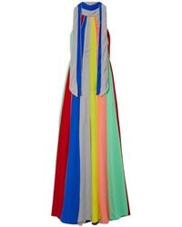 Rosie Assoulin - Silk Striped Halter Neck Grown - Lyst