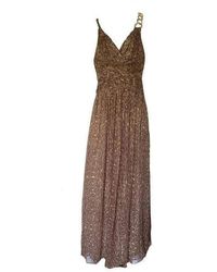 BCBGMAXAZRIA - Leopard Print Silk Gown Dress - Lyst