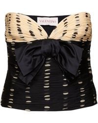 Valentino - Plusdepois Print Chiffon Top - Lyst