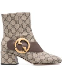Gucci - Blondie GG Supreme Ankle Boots - Lyst
