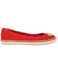 Gucci - Red Lilibeth GG Faux Pearl-embellished Espadrilles - Lyst
