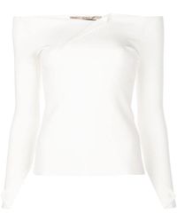Roland Mouret - Angeles Off-the-shoulder Ponte Top - Lyst