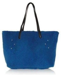 Jérôme Dreyfuss Blue Loic Shearing Tote