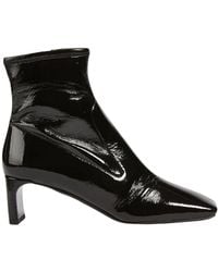 Prada - Тechnical Patent Leather Ankle Boots - Lyst
