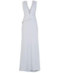 BCBGMAXAZRIA - Alyza Deep V Lace Insert Dress - Lyst