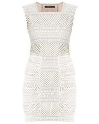 BCBGMAXAZRIA - Sleeveless Ruched-side Dress - Lyst
