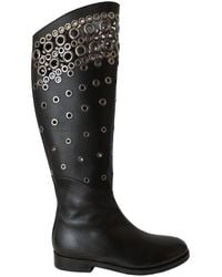 Alaïa - Knee High Leather Boots - Lyst