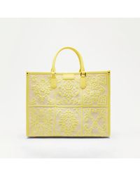 Russell & Bromley - Gemini Women's Yellow Woven Tote - Lyst