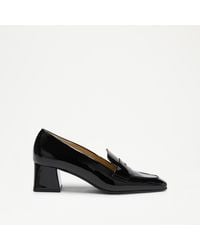 Russell & Bromley - Uptown Mid Women's Mid Heel Loafers, Black, Patent Leather - Lyst