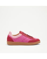 Russell & Bromley - Roller Women's Pink Scallop Lace Up Trainer - Lyst