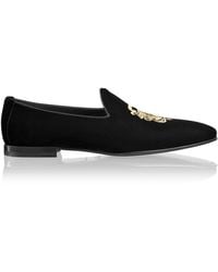 Russell & Bromley Baroque Embroidered Slip-on - Black
