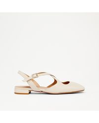 Russell & Bromley - Theatre Women's White Cross Strap Flat - Lyst
