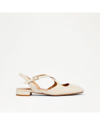 Russell & Bromley - Theatre Women's White Cross Strap Flat - Lyst