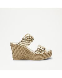 Russell & Bromley - Marina Chunky Woven Wedge - Lyst
