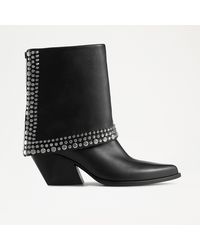 Russell & Bromley - Dolly Studded Mid-calf Ankle Boot - Lyst