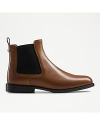 Russell & Bromley - Bond Women's Low Ankle Chelsea Boots, Brown, Calf Leather - Lyst
