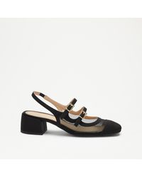 Russell & Bromley - Janey Women's Black Low Block Heel Mary Jane - Lyst