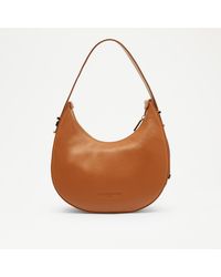 Russell & Bromley - Milan Women's Tan Brown Leather Curved Shoulder Bag - Lyst