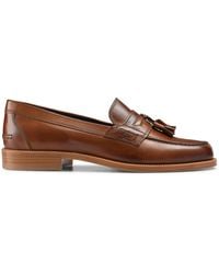 russell and bromley tan loafers