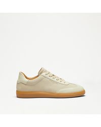 Russell & Bromley - Nordic Women's Colour Block Round Toe Lace Up Thin Sole Sneakers, Beige, Leather - Lyst