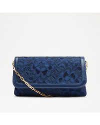 Russell & Bromley - Snipped Clutch Women's Navy Lace Clutch - Lyst