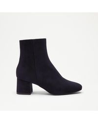 Russell & Bromley - Suede Infinity Clean Block Heel Ankle Boots - Lyst