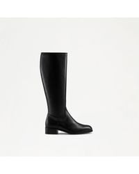 Russell & Bromley - Master Women's Black Clean Riding Boot - Lyst