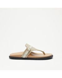 Russell & Bromley - Lantern Toe Post Covered Footbed Sandal - Lyst