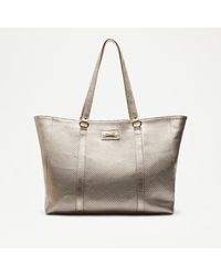 Russell & Bromley - City Trip Women's Gold Weave Embossed Tote Bag - Lyst