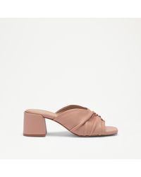Russell & Bromley - Linwood Ruched Heeled Mule - Lyst