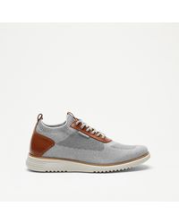 Russell & Bromley - Ingleside Men's Grey Knitted Lace Up Sneaker - Lyst