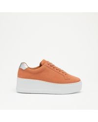 Russell & Bromley - Park Cord Lace Up Flatform Trainer - Lyst