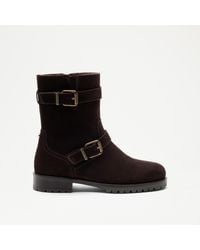 Russell & Bromley - Glory Faux Fur Lined Biker Boot - Lyst