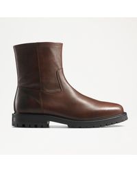 Russell & Bromley - Alashan Men's Tan Round Toe Zip Ankle Boot - Lyst