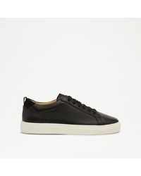 Russell & Bromley - Relay Mens Black Leather Lace To Toe Sneakers - Lyst