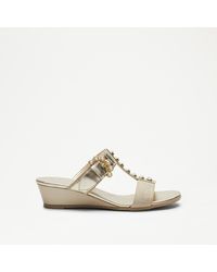 Russell & Bromley - Orbit Pearl Embellished Wedge - Lyst