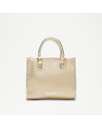 Russell & Bromley - Liberation Women's Gold Woven Tote Bag - Lyst