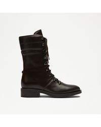Russell & Bromley - Cushion Women's Brown Fold Down Laced Hiker Boot - Lyst
