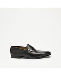 Russell & Bromley - Umberto Men's Black Metal Plate Loafer - Lyst