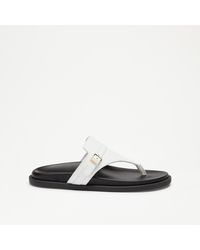Russell & Bromley - Lantern Toe Post Covered Footbed Sandal - Lyst
