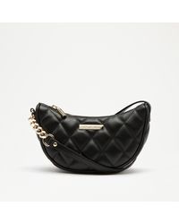 Russell & Bromley - Mini Moon Women's Black Mini Quilted Crossbody Bag - Lyst