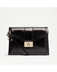 Russell & Bromley - Southbank Women's Black Leather Structured Cross Body Bag - Lyst