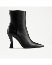 Russell & Bromley - Boujee Women's Feature Heel Pointed Toe Ankle Boots, Black, Nappa Leather - Lyst
