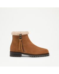 Russell & Bromley - Lake Low Faux Fur Ankle Boot - Lyst